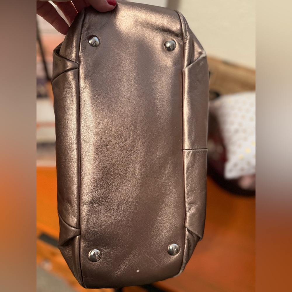Coach Soho East West  Bronze  Leather Tote Bag - Picture 6 of 14